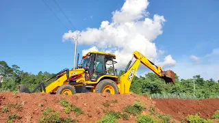 JCB 3DX Loading Mud in Tata Hyva - Tata 2518 Tipper With Fully Loaded Super Performance in All US
