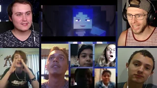 "Dance To Forget" | FNAF SL Minecraft Music Video (Song by TryHardNinja) [REACTION MASH-UP]#261