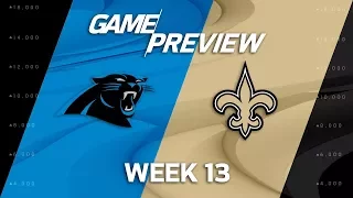 Carolina Panthers vs. New Orleans Saints | NFL Week 13 Game Preview | Move the Sticks