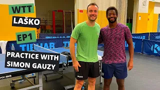 PRACTICE WITH SIMON GAUZY   WTT CONTENDER LAŠKO   HD 1080p