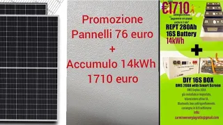 OFERTA PANNELLI + ACCUMULO 14kWh