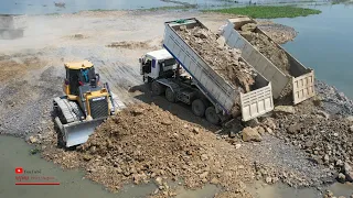 The Best Dozer Heavy Pushing Gravel Activities Stronger Machines Dump Truck Spreading