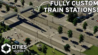 How To Build Fully CUSTOM Train Stations In Cities 2! | Egginburgh