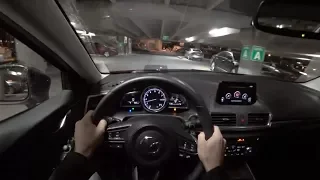 2018 Mazda 3 Grand Touring (6AT) - POV Night Drive (Binaural Audio)