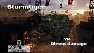 Sturmtiger in El Halluf:7K direct damage:Wot console - World of Tanks console