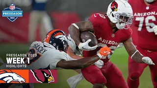 Denver Broncos vs. Arizona Cardinals | 2023 Preseason Week 1 Game Highlights