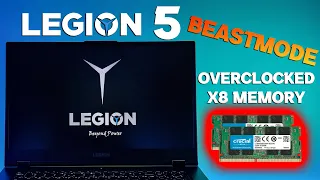 Legion 5 | x8 Memory upgraded + Overclocked | RTX 3060 + 5800h | BEAST MODE