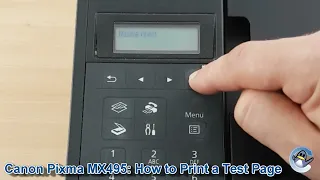 Canon Pixma MX495: How to Print a Nozzle Check Test Page