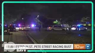 48 arrested in St. Pete street racing bust