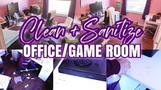 REAL LIFE CLEANING MOTIVATION | ACTUAL MESSY HOUSE 🏠 CLEAN WITH ME OFFICE / GAME ROOM