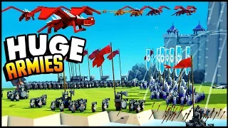 HUGE ARMY vs Impenetrable Castle! NEW Creative Mode - Kingdoms and Castles Gameplay