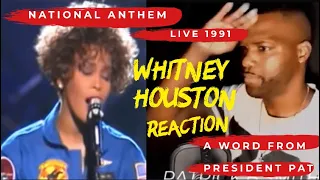 WHITNEY HOUSTON | National Anthem | Welcome Home Hero’s | LIVE 1991| REACTION VIDEO