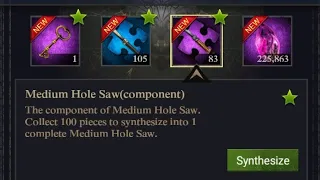 CLASH OF KINGS : HOW TO GET A MEDIUM HOLE SAW!!