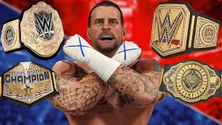 I gave CM Punk all the WWE titles and here's what happened...