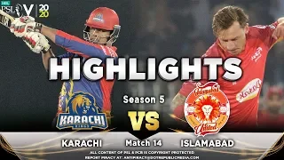 Karachi Kings vs Islamabad United | Full Match Highlights | Match 14 | 1 March | HBL PSL 2020