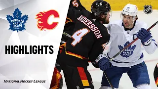 Maple Leafs @ Flames 4/5/21 | NHL Highlights