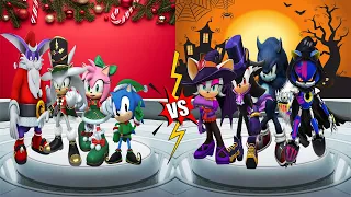 Sonic Forces - Christmas Runners vs Halloween Runners: Vampire, Elf, Nutcracker, Werehog, Which, Amy