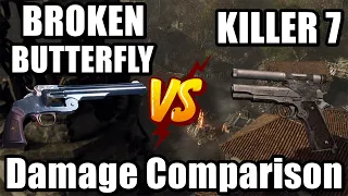 Resident Evil 4 Remake BROKEN BUTTERFLY VS KILLER 7 Damage Comparison (LVL 1 VS LVL MAX)