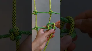 Learn how to tie cargo net or climbing net/ rope knot 192