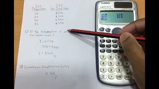 Regression and Correlation - Casio FX-991ES Plus Calculator
