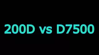 Canon 200D vs Nikon D7500