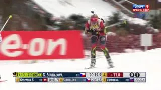 Biathlon Le Grand Bornand Women 7,5 KM Sprint 2013 12 14 720p