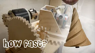 Clever Jig Makes Wood Spiral Tree Ornaments