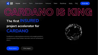 CardStarter/SundaeSwap And Cardano