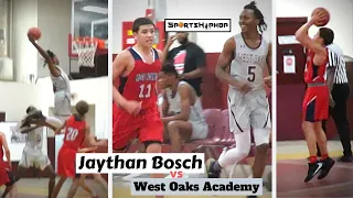 Jaythan Bosch faced POWERHOUSE West Oaks Academy With ONLY 5 PLAYERS!! | AJ Staton WENT OFF!