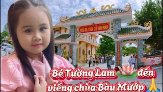 Bé Tường Lam Hoa Sen Đến Viếng Chùa Bàu Mướp Tịnh Biên An Giang