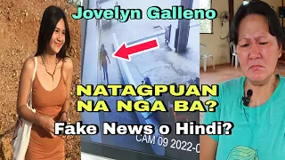 LATEST UPDATE! JOVELYN GALLENO NAKITA NA NGA BA? philippines news today