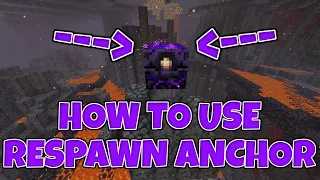 How to use Respawn Anchor! Minecraft 1.16 Java edition, Bedrock, Xbox, Ps4, Switch, MCPE, Windows 10