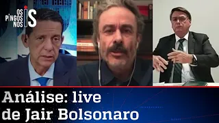 Comentaristas analisam live de Jair Bolsonaro de 29/04/21