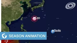 2017 Pacific Typhoon Season Animation