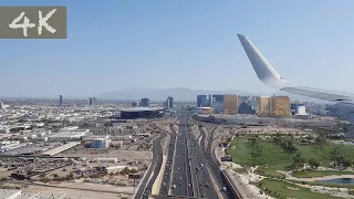 [4K] American Airlines Airbus A321 landing in Las Vegas