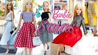 DIY. Como fazer roupas para Barbie | saias midi