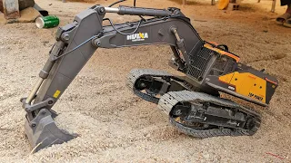 RC Excavator Huina 1594 Is Working So Good And Remote Control By Smart Boy - 050524 | Rc.#viral