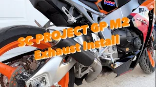 SC Project Exhaust install on a 2009 CBR 1000RR