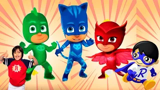 Tag with Ryan New UPDATE PJ Masks Catboy Owlette Gekko Vs Combo Panda Tagged Blue Titan New