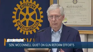 Senator McConnell quiet on gun reform efforts