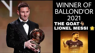 BALLON D'OR 2021 CEREMONY FULL VIDEO | Lionel Messi |Lewandowski | Jorginho | Benzema | N'Golo Kanté