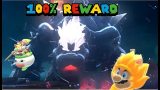 Bowsers Fury 100% Completion, Final Boss Fight and Reward