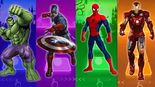 Hulk Cartoon 🆚 Captain America 🆚 Spiderman 🆚 Ironman 🎶 Who Is Best...