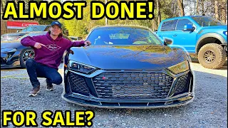 Rebuilding A Wrecked 2020 TWIN TURBO Audi R8 Part 16!!!