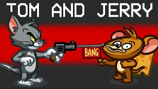 TOM Vs JERRY Imposter Role in Among Us ?! (Tom and Jerry Escape Mod)