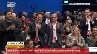 Rede von Martin Schulz nach der Wiederwahl zum Parteivorsitzenden der SPD am 07.12.17