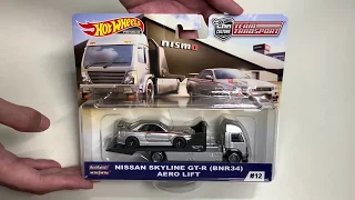 Hot Wheels Team Transport Nissan Skyline GT-R (BNR34) Aero Lift Unboxing