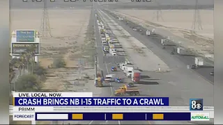 Crash brings northbound I-15 to a crawl