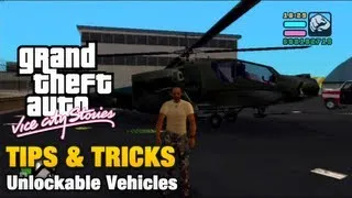 GTA Vice City Stories - Tips & Tricks - Unlockable Vehicles