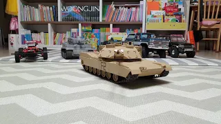 RC Tank Tamiya 1/16 M1A2 Abrams Full Option Kit TEST RUN